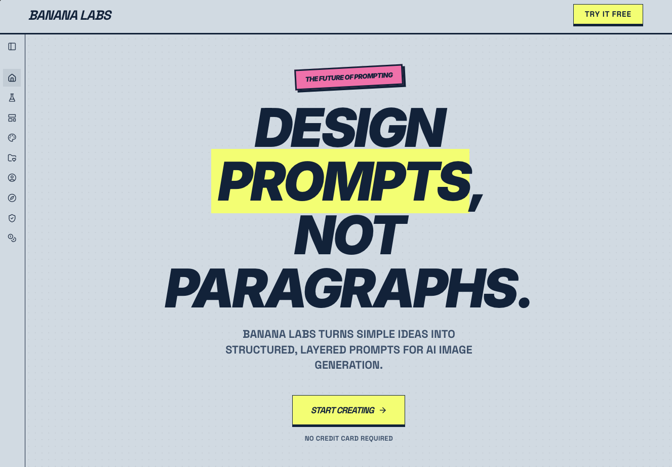 Banana Labs landing page